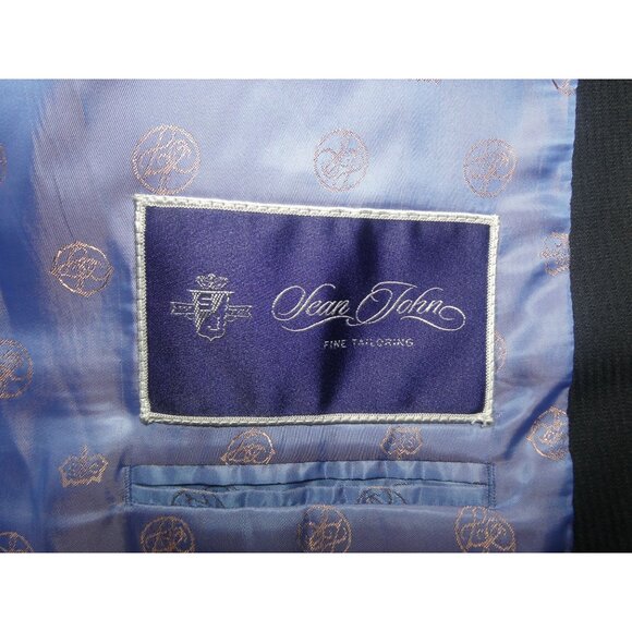 Sean John Men's Blue Suit Jacket Size 48L - Picture 9 of 14